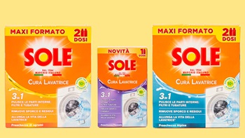 Sole Cura Lavatrice tre confezioni affiancate